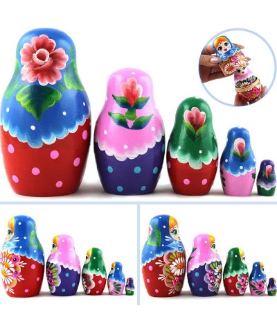 Small Russian Nesting Dolls - Handmade Matryoshka Dolls 3.5 in - Traditional Russian Nesting Dolls - Stacking Nesting Doll Se...