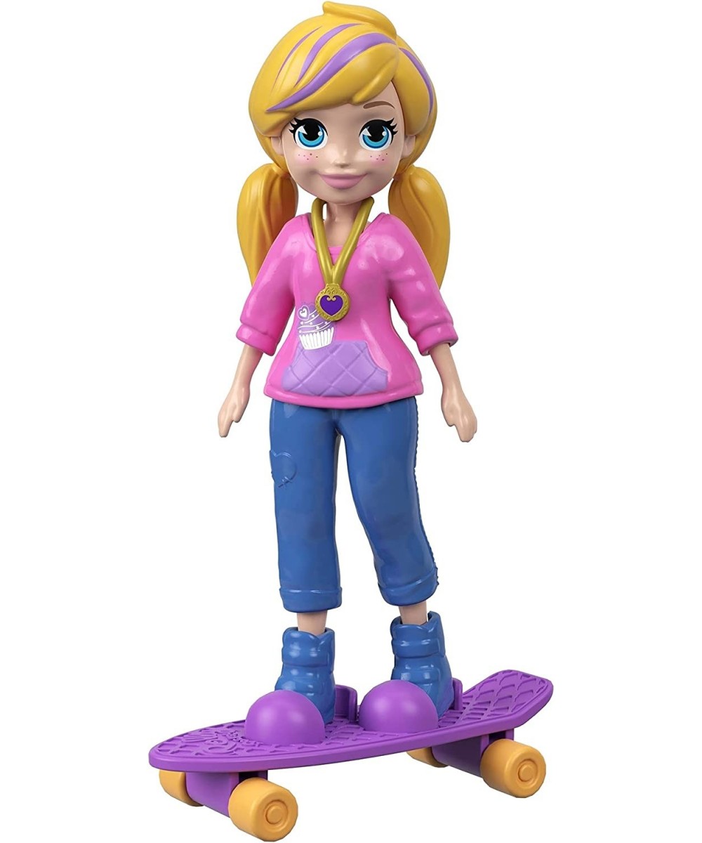 3" Doll with Iconic Outfit & Clip On Skateboard with Rolling Wheels $25.11 Doll Playsets