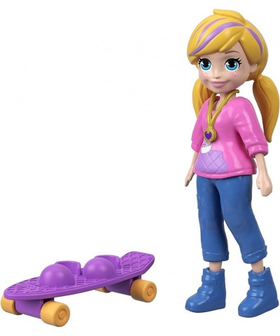 3" Doll with Iconic Outfit & Clip On Skateboard with Rolling Wheels $25.11 Doll Playsets