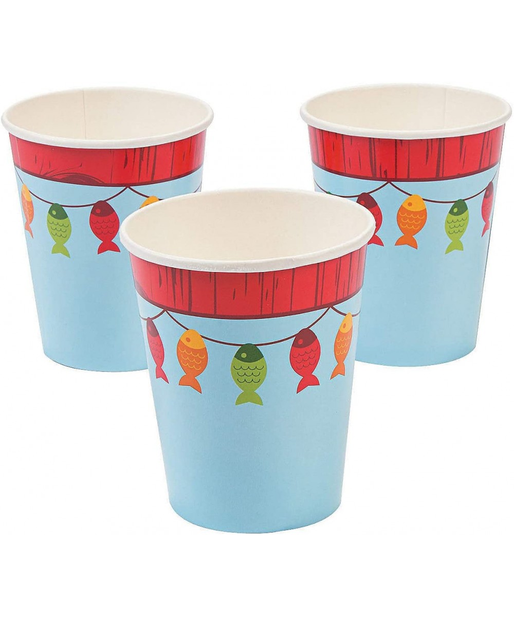 Little Fisherman 9oz Cups for Birthday - Party Supplies - Print Tableware - Print Cups - Birthday - 8 Pieces $18.02 Kids' Par...