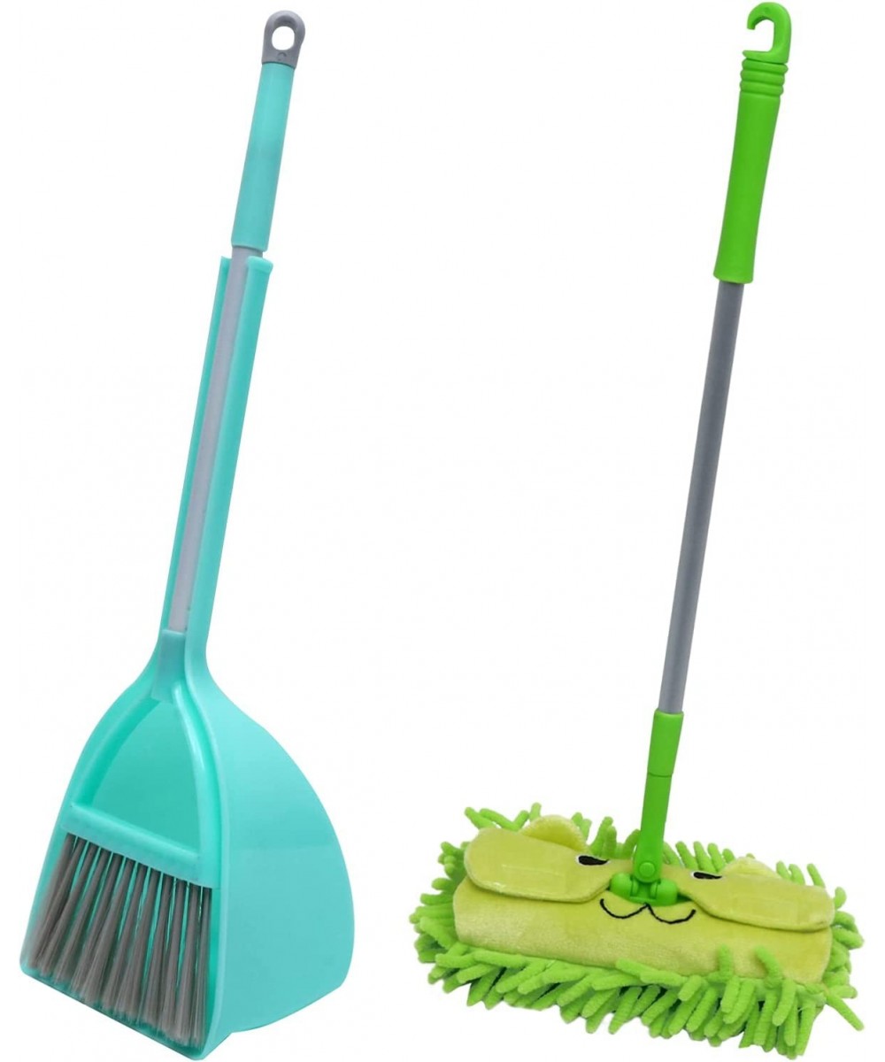 3pcs Mini Broom Children Mop and Dustpan Home Sweeping Toys Kids Cleaning Set Pretend Play for Toddlers (Blue and Green) $45....