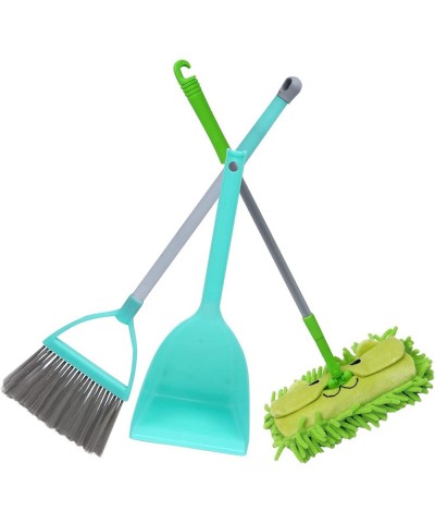 3pcs Mini Broom Children Mop and Dustpan Home Sweeping Toys Kids Cleaning Set Pretend Play for Toddlers (Blue and Green) $45....