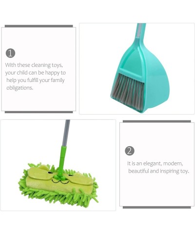 3pcs Mini Broom Children Mop and Dustpan Home Sweeping Toys Kids Cleaning Set Pretend Play for Toddlers (Blue and Green) $45....