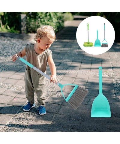 3pcs Mini Broom Children Mop and Dustpan Home Sweeping Toys Kids Cleaning Set Pretend Play for Toddlers (Blue and Green) $45....