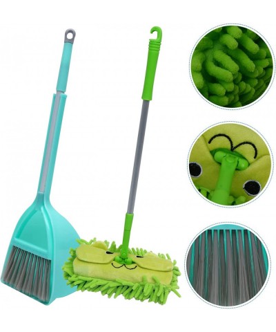 3pcs Mini Broom Children Mop and Dustpan Home Sweeping Toys Kids Cleaning Set Pretend Play for Toddlers (Blue and Green) $45....