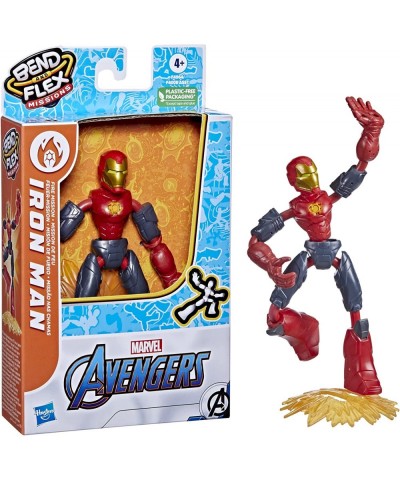 Marvel Bend and Flex Missions Iron Man Fire Mission Action Figure 6-Inch-Scale Bendable Toy Toys for Kids Ages 4 and Up $13.5...