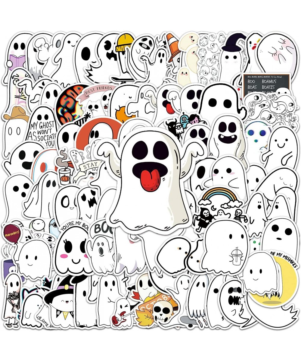 100PCS Kawaii Stickers for Water Bottles Vinyl Waterproof Cute Ghost Decorations Stickers for Kids and Youth Adult Holiday Gi...