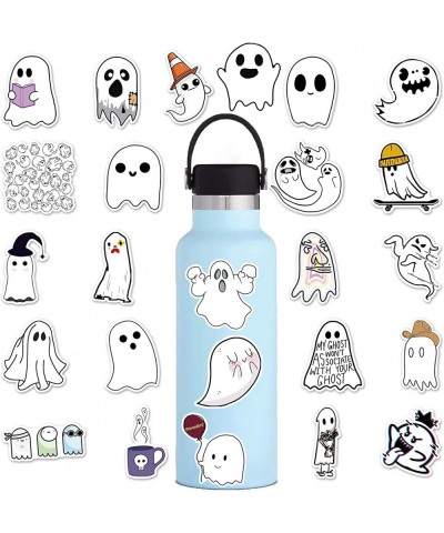 100PCS Kawaii Stickers for Water Bottles Vinyl Waterproof Cute Ghost Decorations Stickers for Kids and Youth Adult Holiday Gi...