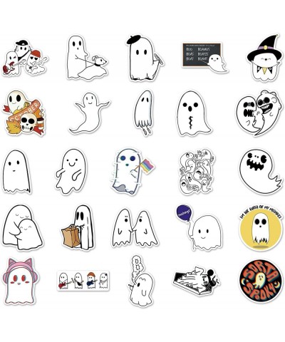 100PCS Kawaii Stickers for Water Bottles Vinyl Waterproof Cute Ghost Decorations Stickers for Kids and Youth Adult Holiday Gi...