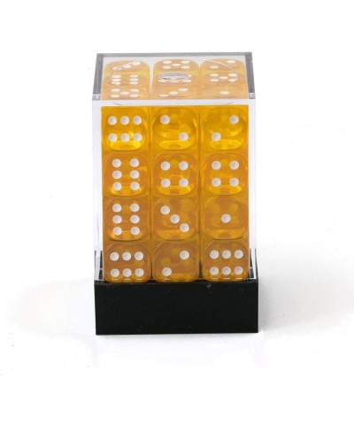 DND Dice Set-D&D Dice-12mm Translucent Yellow and White Plastic Polyhedral Dice Set-Dungeons and Dragons Dice Includes 36 Dic...