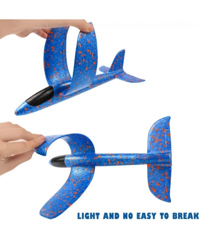 Throwing Foam Airplane Toys 13.5 Inches Flying Glider Inertia Plane Manual Circling Functions Flying Aircraft Fun Best Outdoo...