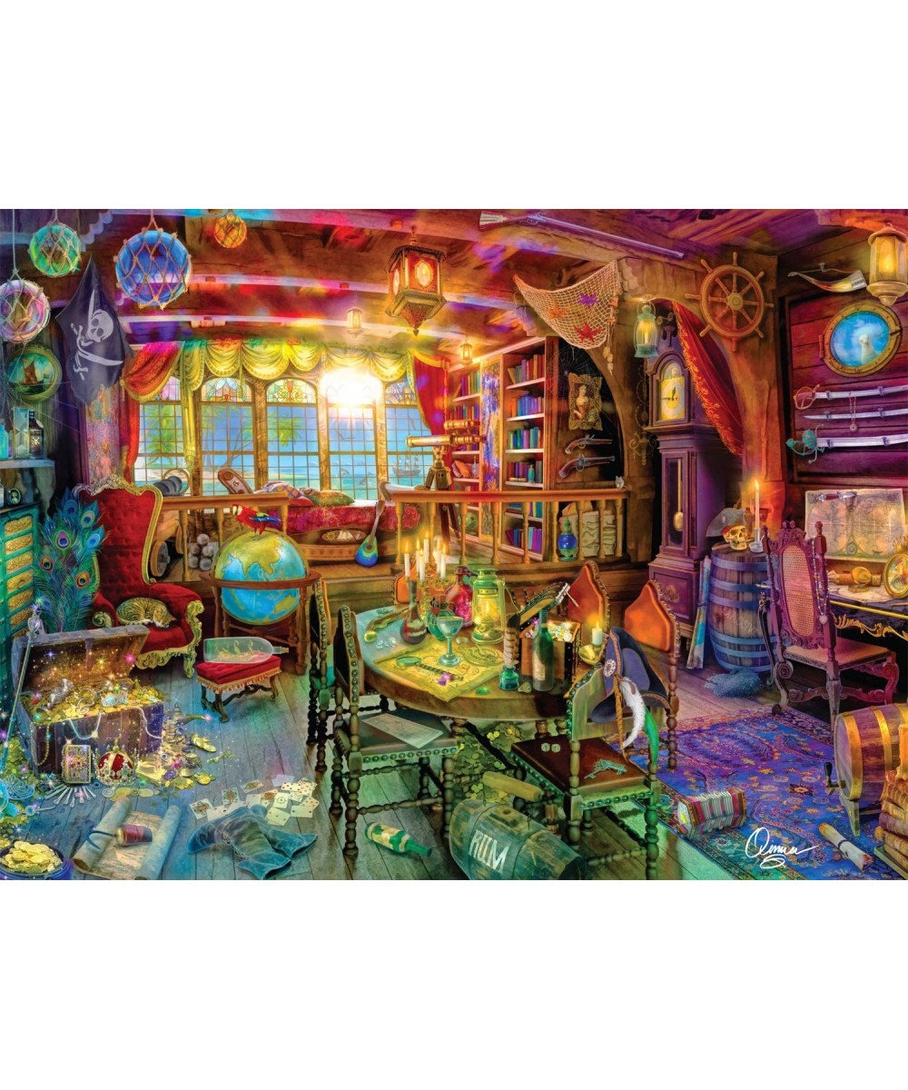 Aimee Stewart - The Pirate Captain's Dream - 1000 Piece Jigsaw Puzzle with Hidden Images $18.83 Jigsaw Puzzles