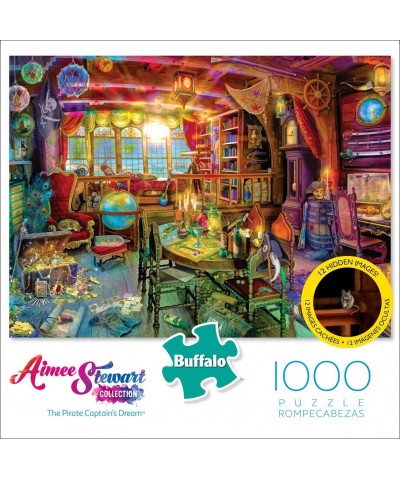 Aimee Stewart - The Pirate Captain's Dream - 1000 Piece Jigsaw Puzzle with Hidden Images $18.83 Jigsaw Puzzles