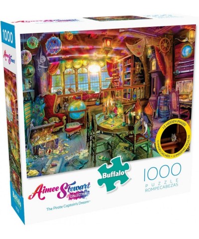 Aimee Stewart - The Pirate Captain's Dream - 1000 Piece Jigsaw Puzzle with Hidden Images $18.83 Jigsaw Puzzles