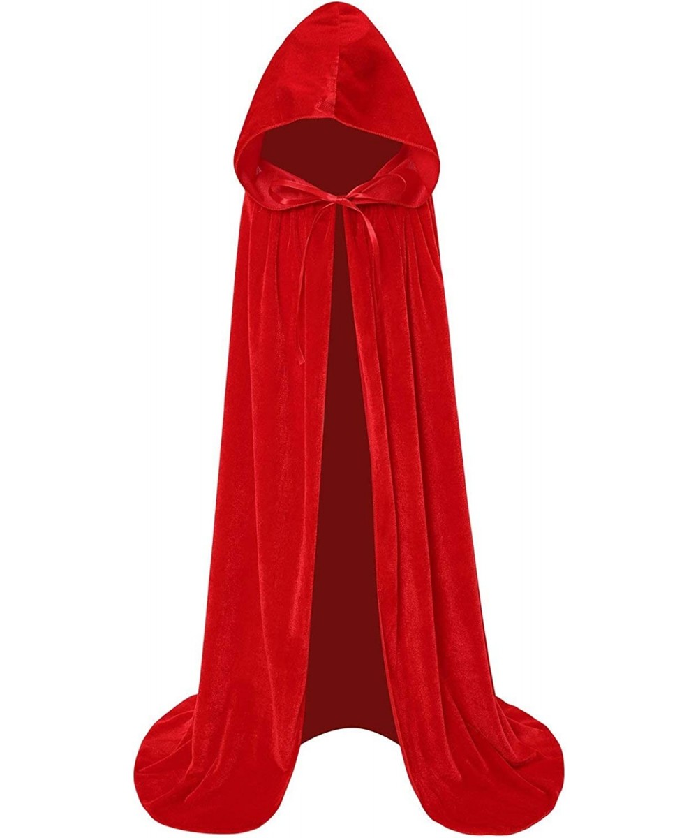 Kids Velvet Cloak Cape With Hooded For Halloween Christmas Cosplay Costumes $20.01 Kids' Costumes