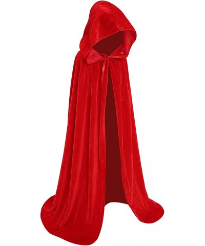 Kids Velvet Cloak Cape With Hooded For Halloween Christmas Cosplay Costumes $20.01 Kids' Costumes