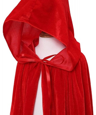 Kids Velvet Cloak Cape With Hooded For Halloween Christmas Cosplay Costumes $20.01 Kids' Costumes