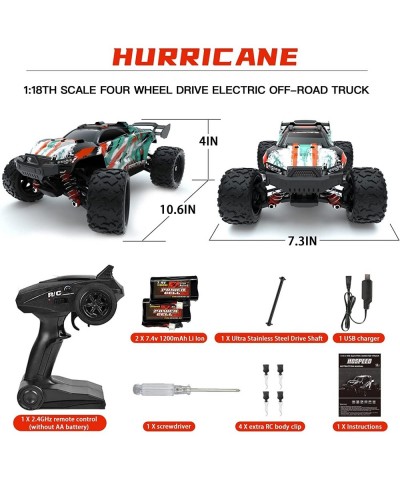 RC Cars Remote Control Car 1:18 Scale 60KM/H High Speed 4WD Off Road RC Cars for Adults 2.4GHz All Terrain Toy Cars with Cust...