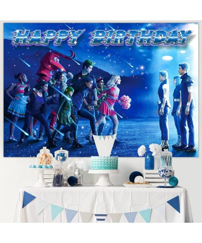 1Pack Zombies Party Supplies Backdrop Banner 5x3ft Happy Birthday Backdrop Halloween Party Decorations Banner for Boys Girls ...