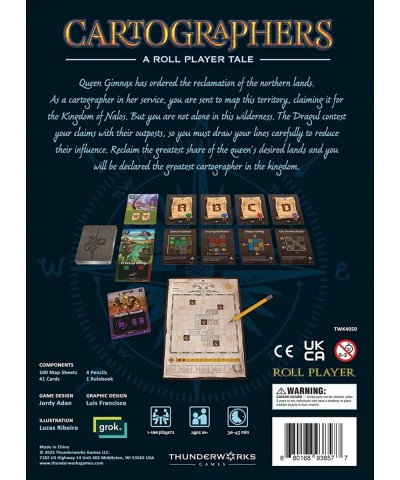 Thunderworks Games: Cartographers A Roll Player Tale Multi-Award-Winning Strategy Boxed Board Game 30 to 45 Minute Play Time ...