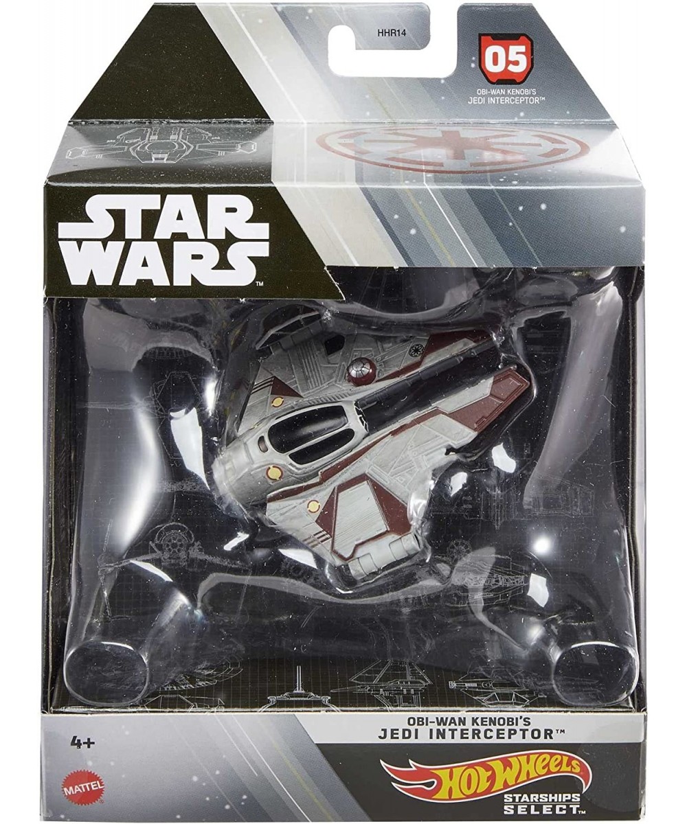 Star Wars Starships Select Premium Diecast OBI-Wan Kenobi's Jedi Interceptor $43.41 Kids' Play Spaceships