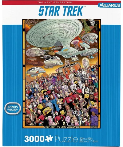 Star Trek Next Gen Puzzle (3000 Piece Jigsaw Puzzle) - Officially Licensed Star Trek Merchandise & Collectibles - Glare Free ...