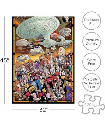 Star Trek Next Gen Puzzle (3000 Piece Jigsaw Puzzle) - Officially Licensed Star Trek Merchandise & Collectibles - Glare Free ...