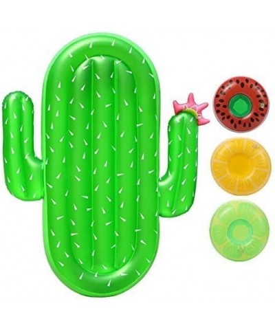 Inflatable Cactus Pool Float Raft Outdoor Swimming Pool Inflatable Float Giant Pool Float Cute Shaped Floating Row Summer Par...