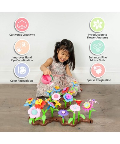 Flower Garden Building Toys – Child Build a Garden Kid Activity Set for 3 4 5 6 Year Old Toddlers and Preschool Children - Cr...