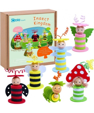 Insect Felt Crafts Kit-DIY Early Educational Toys Suitable for Girls & Boys Pack 6 Include Ladybug Caterpillar Dragonfly Bee ...