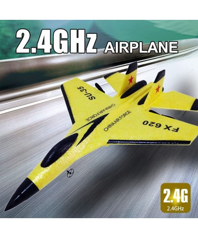 FX620 RC Airplane 2.4GHz Remote Control Airplane 2 Channel RC Plane SU-35 RC Glider EPP Aircraft Model with 3-Axis Gyro Outdo...