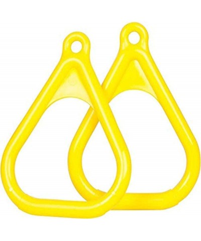 Swing Set Stuff Plastic Trapeze Rings with SSS Logo Sticker Yellow $22.35 Play Sets & Playground Equipment