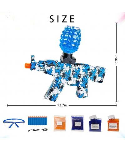 Electric Gel Ball Blaster Eco-Friendly Gel Water Bead Blaster Gun Toy for Kid Child with 42000 Gel Ball Ammo 10 Soft Bullets ...