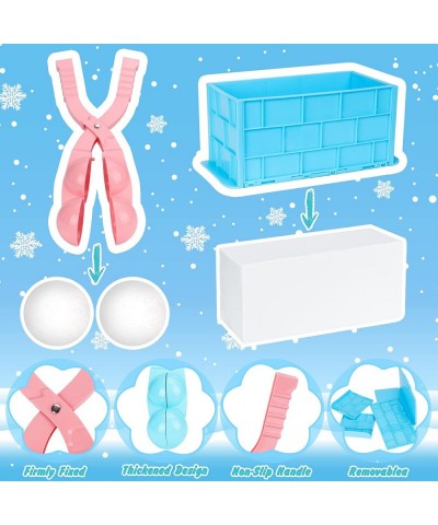 Snow Toys 27 PCS Snowball Maker Winter Snow Toys Kit with Various Snow Molds Snowball Clip Snow Brick Mold with Storage Bag f...