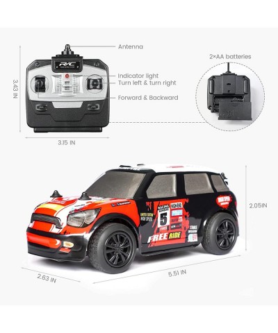 Remote Control Race Car Mini RC Racer with 4 AA Batteries 2.4Ghz Fast RC Car RC Hobby Vehicle Toy Gifts for Kids Aged 6-14 $2...