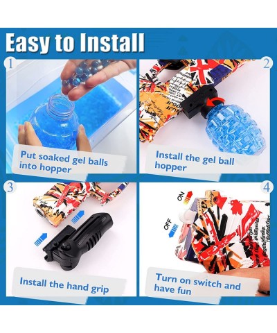 Electric Gel Gun Splatter Ball Gun Automatic with 12000 Water Beads and Eyewear for Outdoor Activities Shooting Games Toy for...