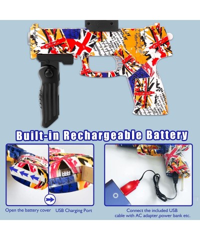 Electric Gel Gun Splatter Ball Gun Automatic with 12000 Water Beads and Eyewear for Outdoor Activities Shooting Games Toy for...