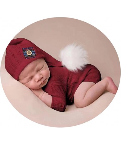 Newborn Photography Props Outfits Christmas Hat Leggings Infant Baby Boy Girl Photoshoot Costume $30.05 Kids' Costumes