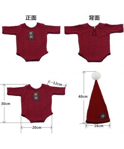 Newborn Photography Props Outfits Christmas Hat Leggings Infant Baby Boy Girl Photoshoot Costume $30.05 Kids' Costumes