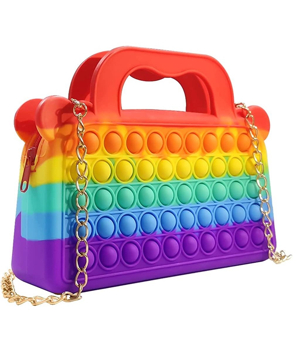 Push Bubble Fidget Pop Handbags Shoulder Bag for Girls and Women Relief Stress Sensory Sensory Toy $51.81 Fidget Toys