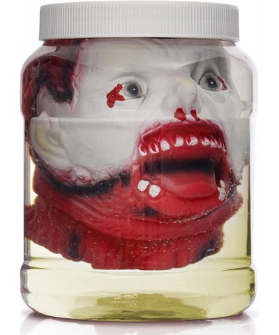 Laboratory Head in Jar - Gory Fake Severed Face Scary Party Decorations Props for Insane Asylum Haunted House Décor $27.24 Ki...