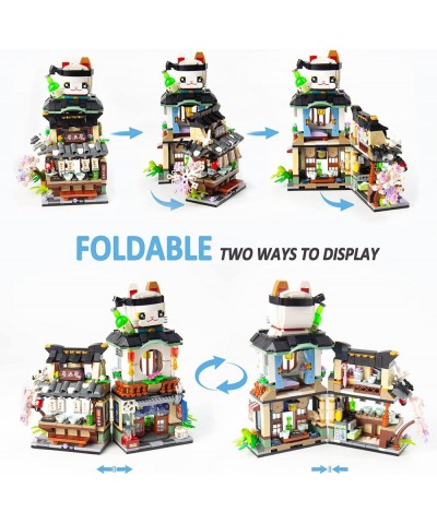 Foldable Japanese Street View Mini Blocks Kit- Izakaya Shop Japanese Mini Brand Store Toy Gift for Adults Boys Girls 6+ NOT C...