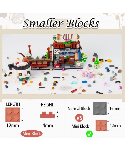 Foldable Japanese Street View Mini Blocks Kit- Izakaya Shop Japanese Mini Brand Store Toy Gift for Adults Boys Girls 6+ NOT C...