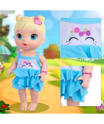 10 Sets Alive Baby Doll Clothes and Accessories Fit 12-14 Inch Baby Girl Doll Set Included Dresses T-Shirts Pants Jumpsuit Sw...