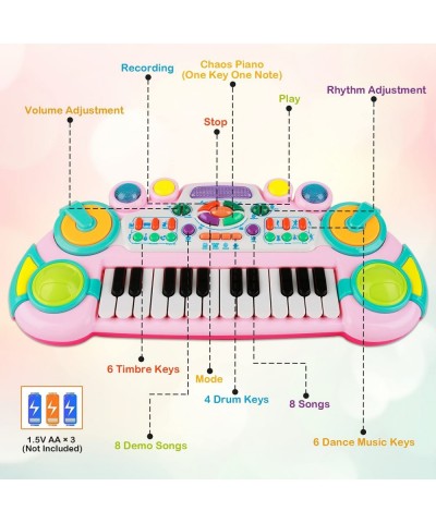 24 Keys Baby Piano Toy Musical Toys for Toddlers Kids Piano Keyboard with LED Lights Toddler Toys Age 1-2 Early Learning Toys...