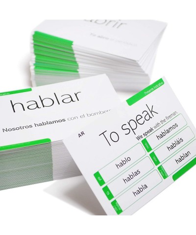 200 Spanish Verb Conjugation Presente Indicativo Flash Cards - Full Examples in Both Spanish and English $49.72 Educational F...