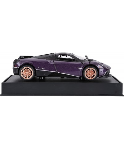 Alloy Diecast Metal Cars Model Collectible Pagani Huayra Dinastia 1:32 Pull Back Vehicle Toy for Kids Boys Girl Gift (Purple)...