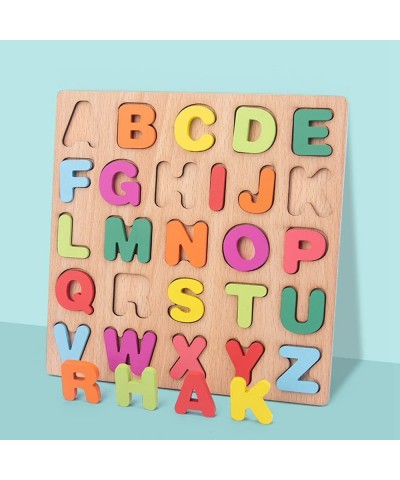 Wooden Toddler Puzzles 2 Packs Kids Educational Learning Toys Preschool Puzzles Letters Alphabet Number for 1 2 3 4 5 Year Ol...