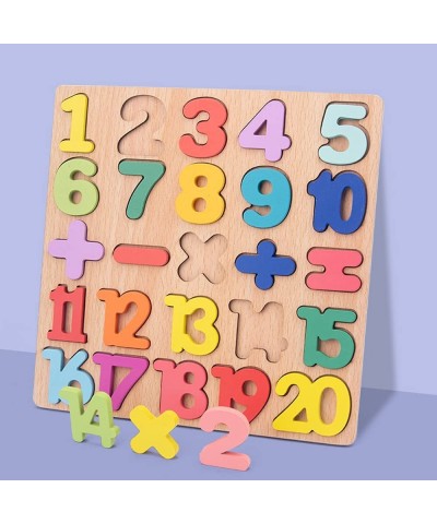 Wooden Toddler Puzzles 2 Packs Kids Educational Learning Toys Preschool Puzzles Letters Alphabet Number for 1 2 3 4 5 Year Ol...