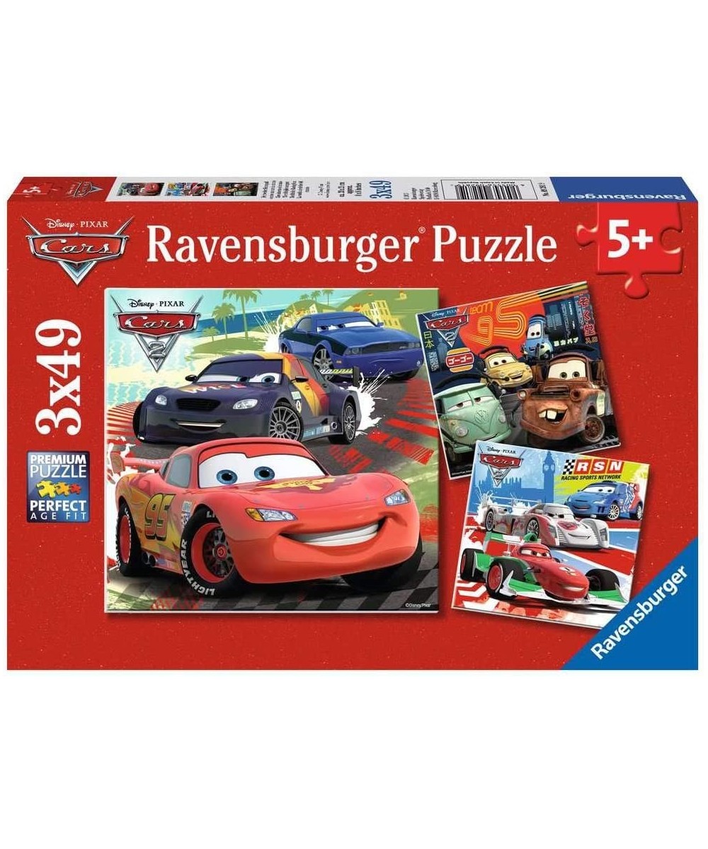 Disney Cars: Worldwide Racing Fun 3 x 49-Piece Jigsaw Puzzle for Kids – Every Piece is Unique Pieces Fit Together Perfectly $...